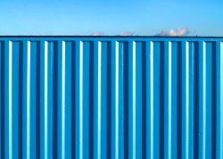 shipping container on land shipping container on land