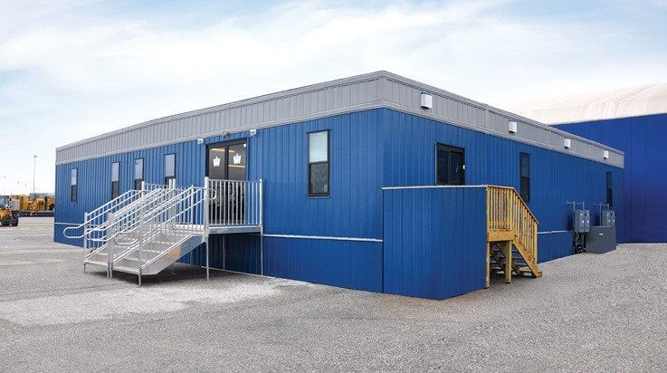 Triple-wide mobile office from William Scotsman Triple-wide mobile office from William Scotsman